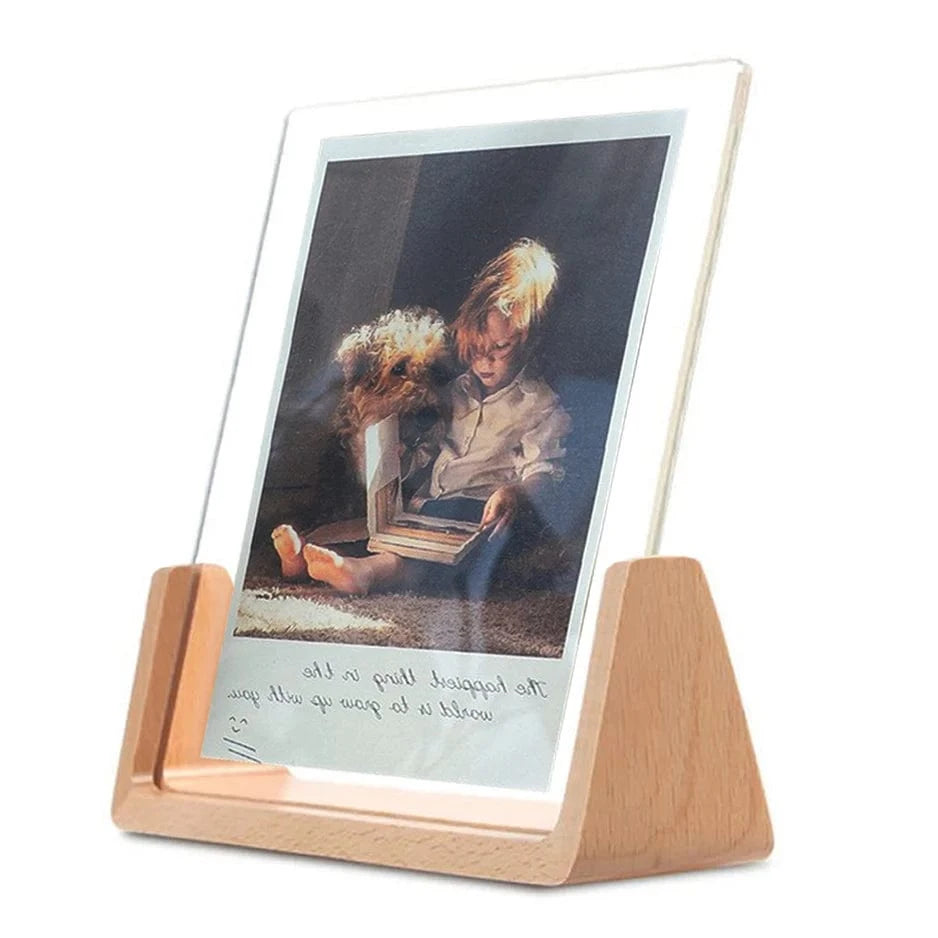 Canvanation Photo Vertical / 13X18cm 7inch Cadre Photo en Bois avec Plexiglass Transparent