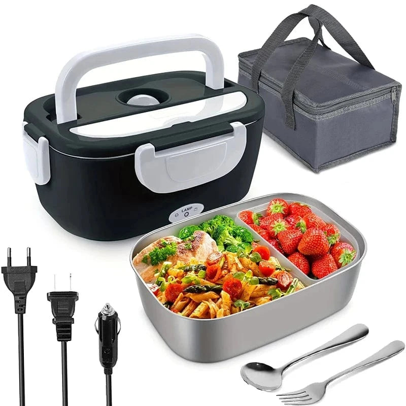 Canvanation Lunch Box Électrique Portable 2-en-1 – Chauffage Rapide & Polyvalent