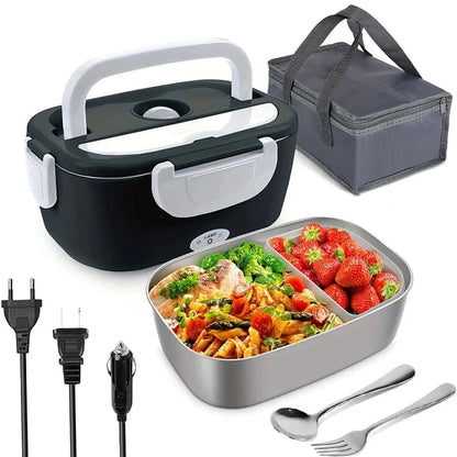 Canvanation Lunch Box Électrique Portable 2-en-1 – Chauffage Rapide & Polyvalent