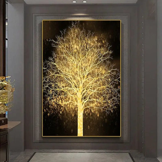 Canvanation Affiche Arbre De Vie Or