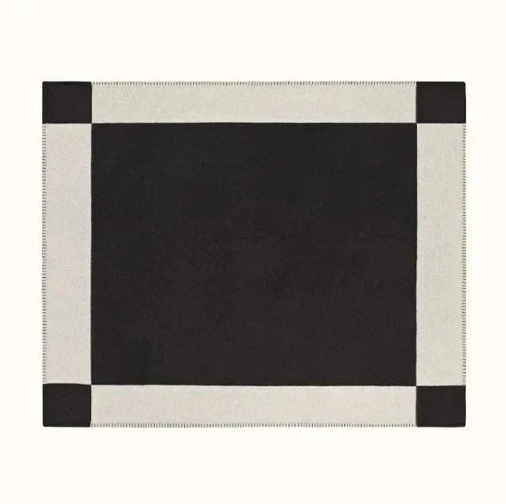 Canvanation Blanket-2 / 43x43cm Plaid en Maille Style Européen en Cachemire Synthétique – Anti-Boulochage