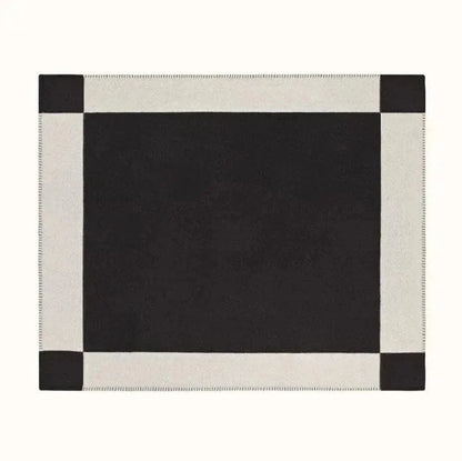 Canvanation Blanket-2 / 43x43cm Plaid en Maille Style Européen en Cachemire Synthétique – Anti-Boulochage