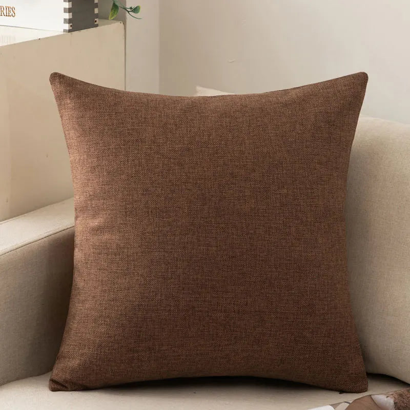 Canvanation Marron / 50x50cm Coussin Scandinave – Élégance et Confort