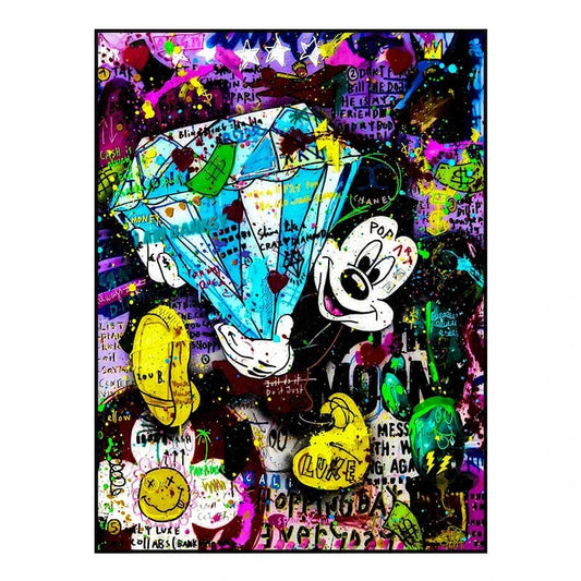 Canvanation SW3053 / 30X45cm Poster Mickey Mouse Diamant