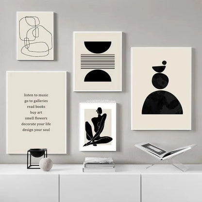 Canvanation Affiche Bohème Noir Et Blanc