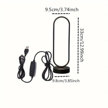 Canvanation Noir / 3 Lampe de Chevet Moderne LED – Basse Consommation 5V, Design Élégant pour Chambre