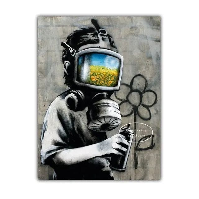 Affiche Banksy Street Art Chambre