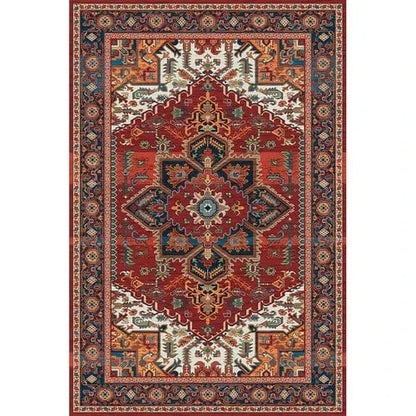 Canvanation Lint-free13 / 120x160cm 47x63in Tapis Berbère rectangulaire rétro moderne – Impression 3D, antidérapant & absorbant
