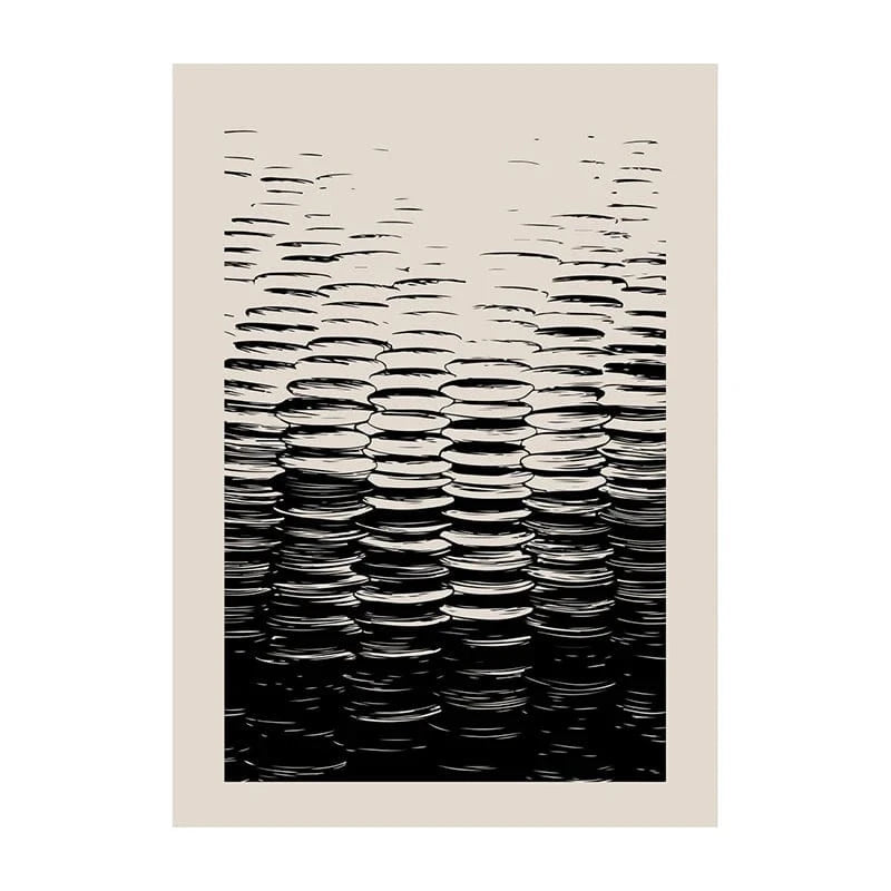 Canvanation Q0023-7 / 30X42cm Affiche Abstrait Japonais