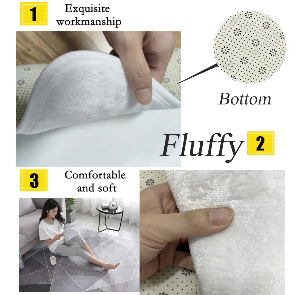 Canvanation Tapis De Salon - Moderne Abstrait Ultra Doux