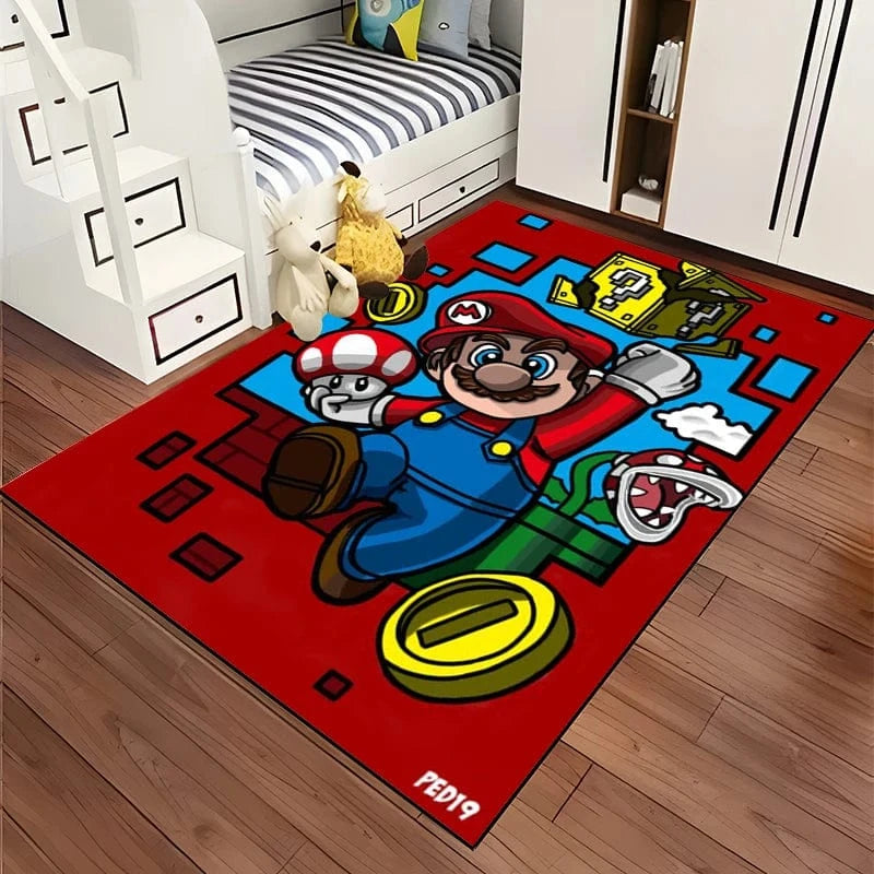 Canvanation Style F / 160x200cm (63x79in) Tapis De Chambre - 3D Super Mario Bros HD