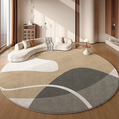 Canvanation WR1982-YD / Diameter 90cm Tapis rectangulaire géométrique – Style minimaliste