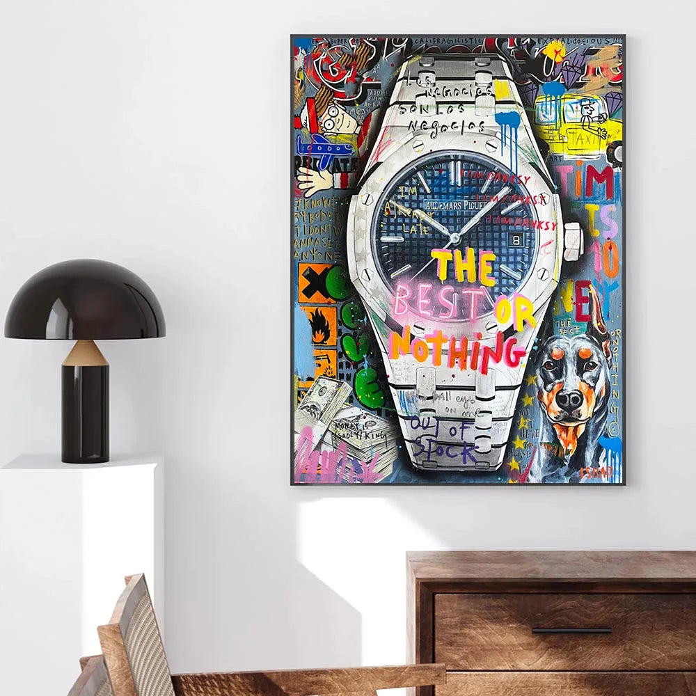 Affiche Pop Art Rolex Graffiti 