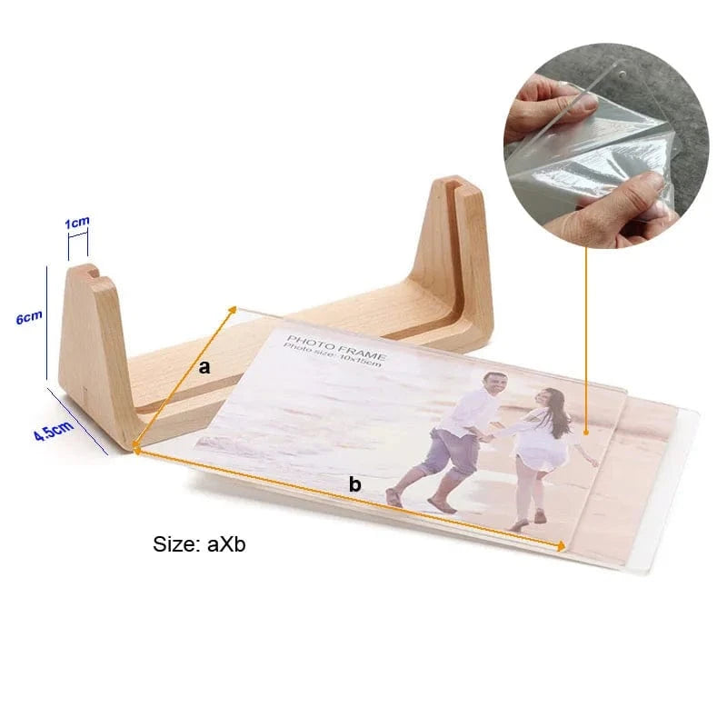 Canvanation Cadre Photo en Bois avec Plexiglass Transparent