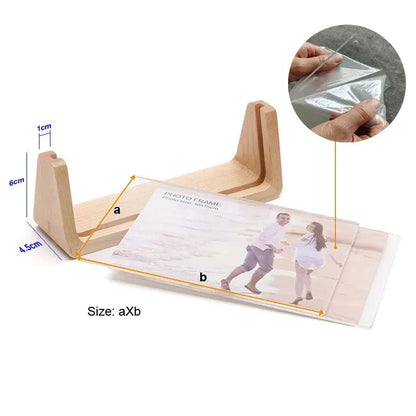 Canvanation Cadre Photo en Bois avec Plexiglass Transparent