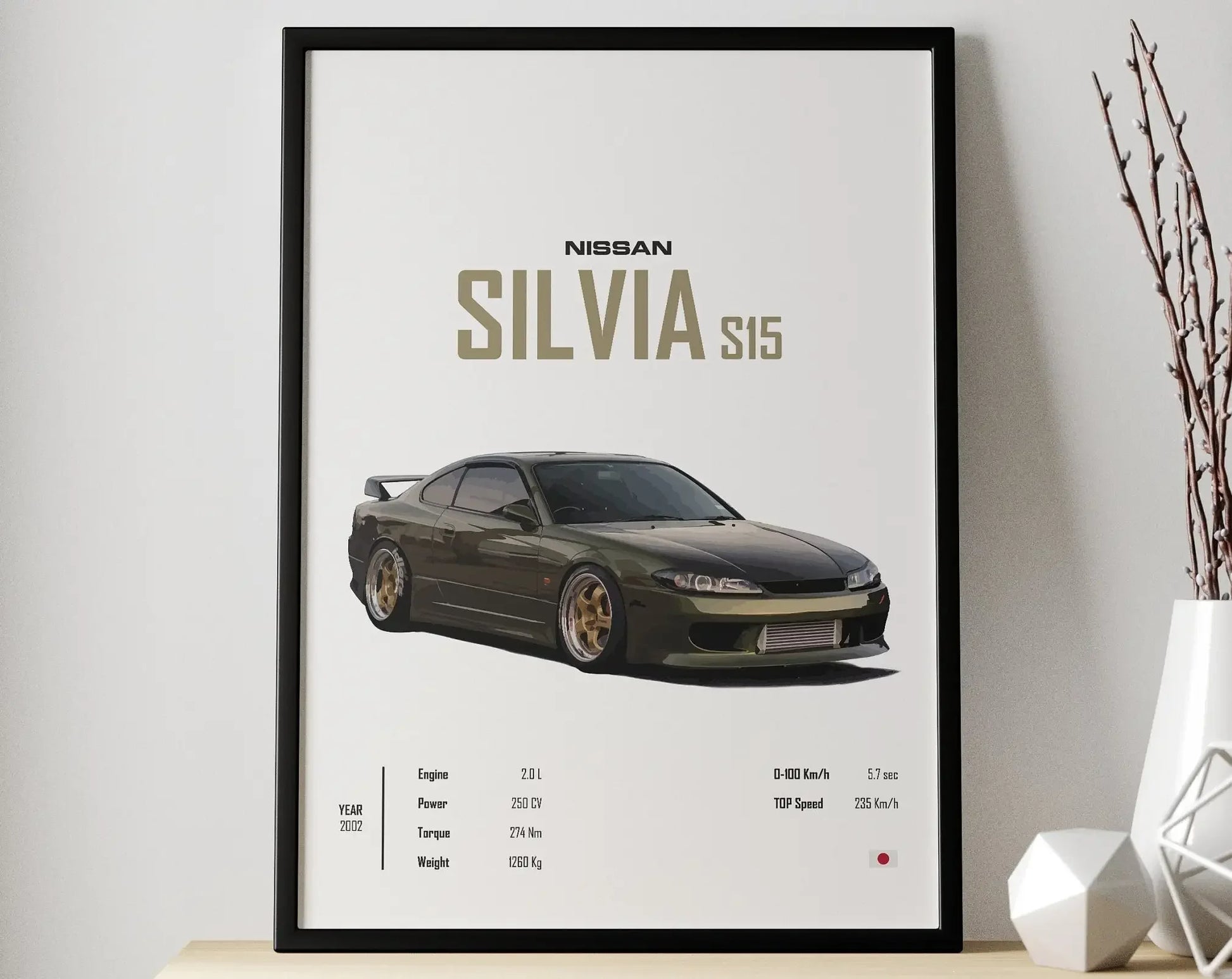 Affiche Voiture Nissan Silvia 