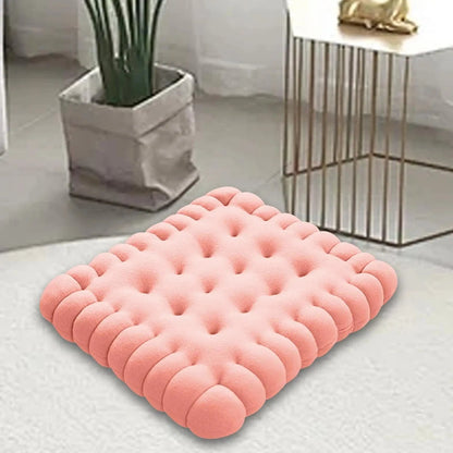 Canvanation Rose Square Coussin en forme de biscuit