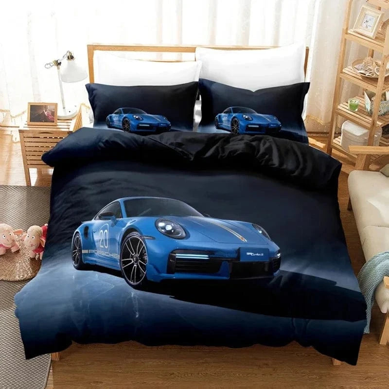 Canvanation 9 / 180x210cm 3pcs Housse De Couette - Voiture De luxe Lamborghini, Ferrari, Bugatti
