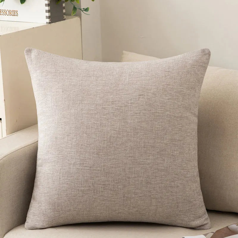 Canvanation Blanc / 50x50cm Coussin Scandinave – Élégance et Confort