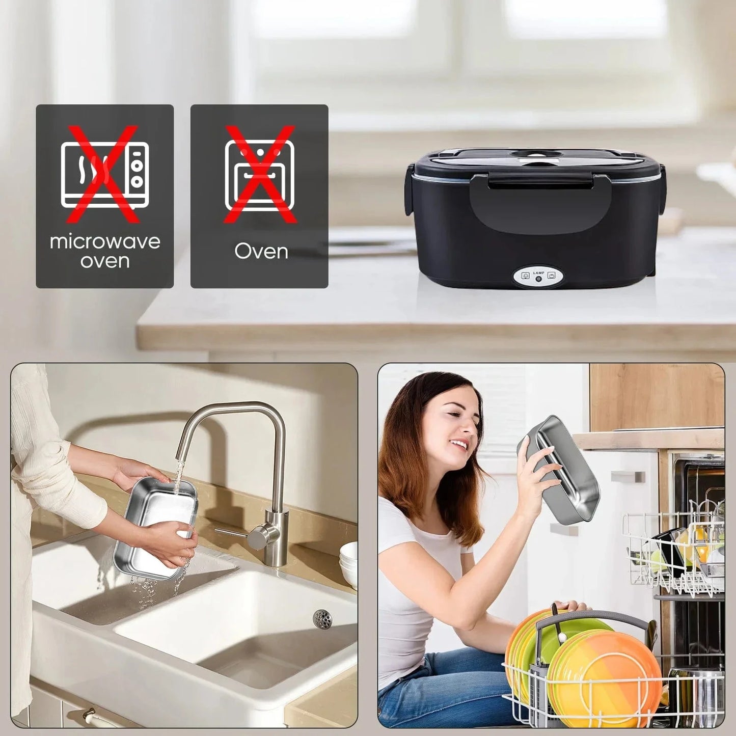 Canvanation Lunch Box Électrique Portable – Profitez de Repas Chauds Partout, à Tout Moment !