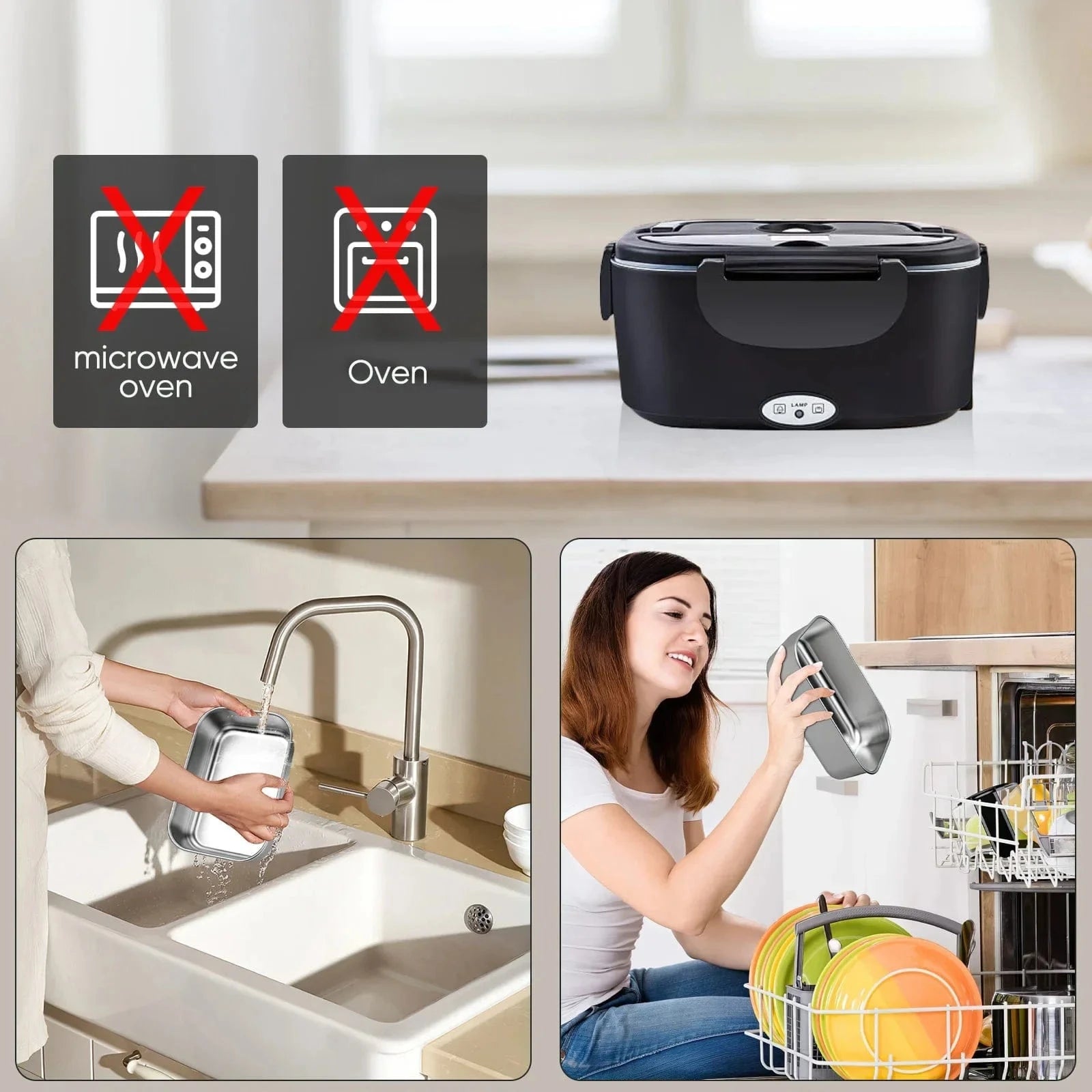 Canvanation Lunch Box Électrique Portable – Profitez de Repas Chauds Partout, à Tout Moment !