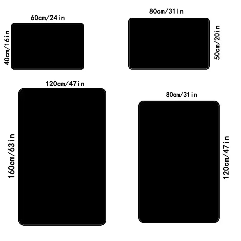 Canvanation Tapis De Chambre -  Simple Noir 8 Boule De Billard