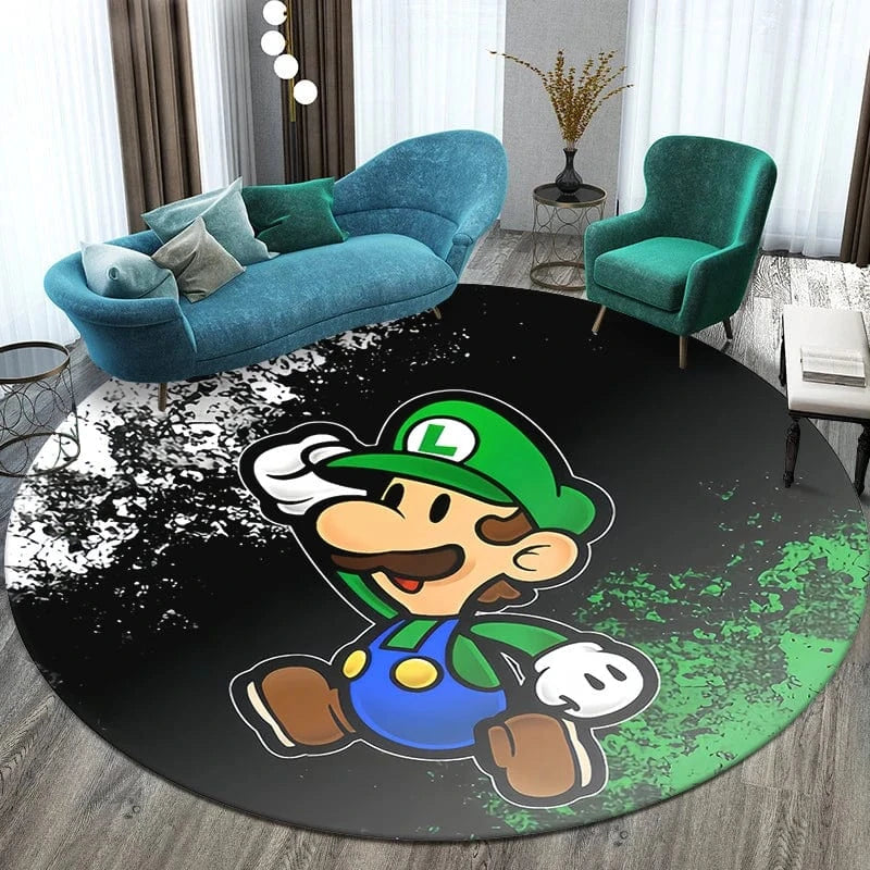 Canvanation 60cm(23.62 in)  diam / 16 Tapis De Chambre - Film Mario