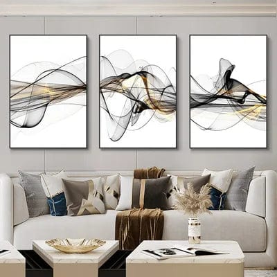 Canvanation QP10616-3pcs / 70x100cm Affiche 3 Pièces Abstrait Luxe