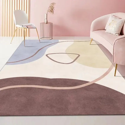 Canvanation FLANNEL-10 / 100x160cm 39.4x63in Tapis De Salon - Moderne Abstrait Ultra Doux