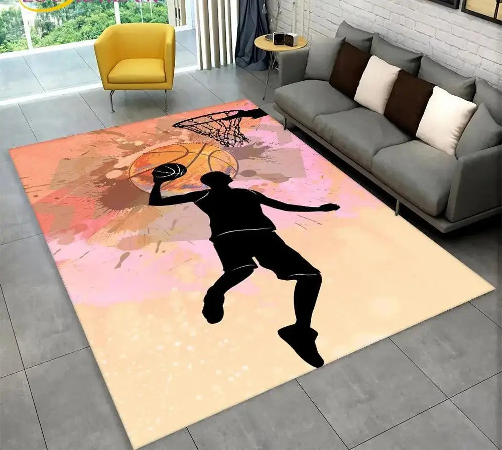 Canvanation 11 / 80x120cm Tapis De Chambre - Terrain De Basketball
