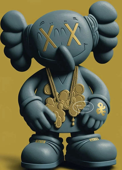 Poster Kaws Riche Bling