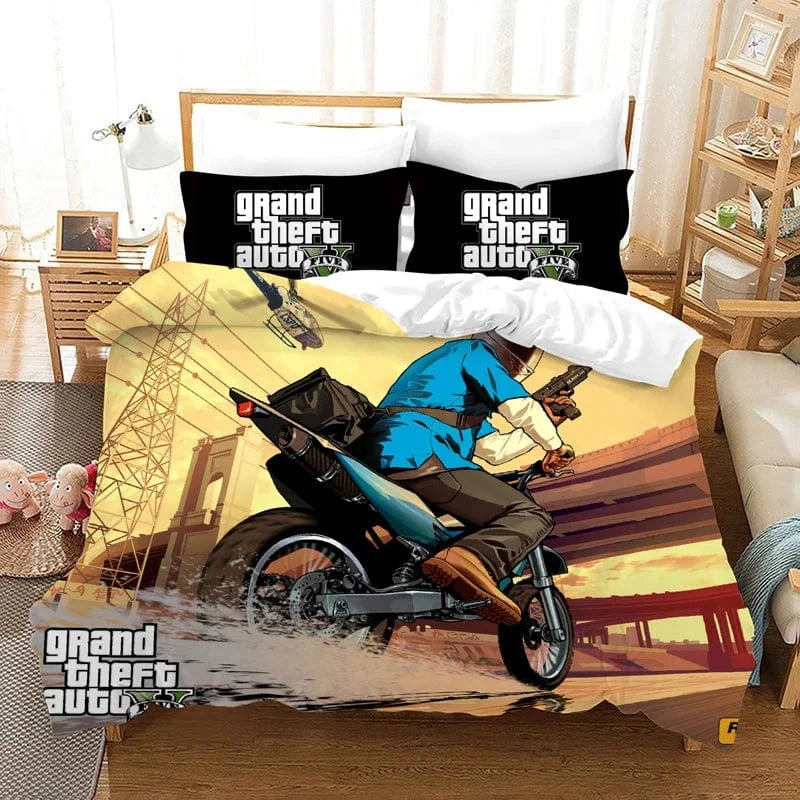 Canvanation Housse De Couette - Game GTA V, Grand Theft Auto 5