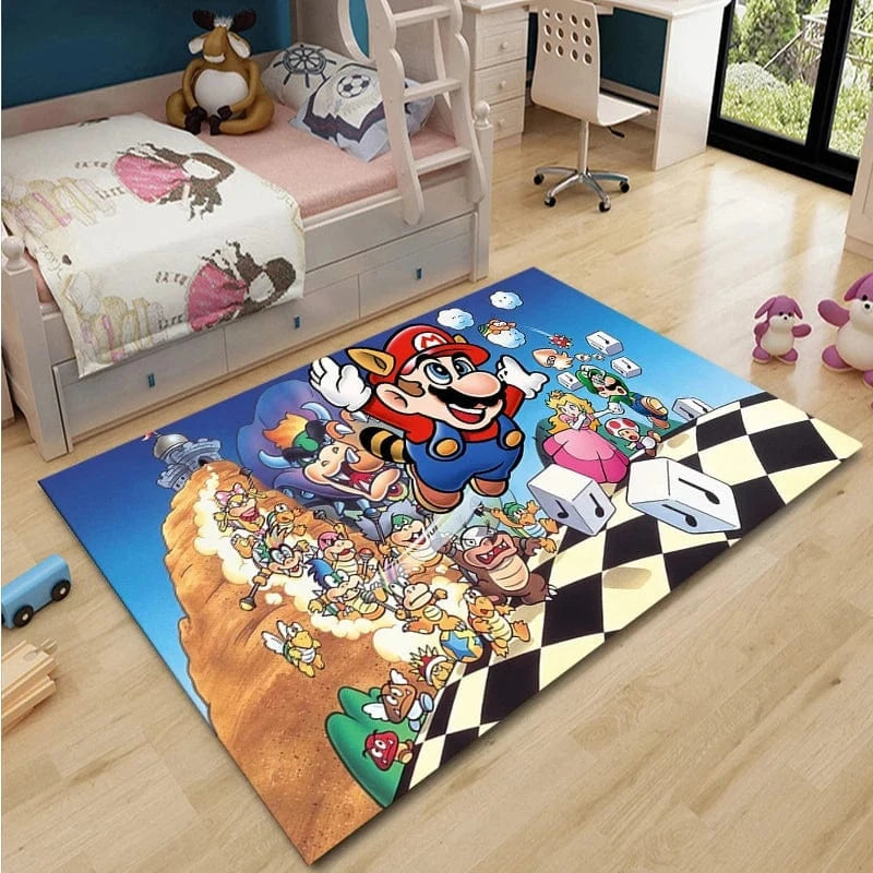 Canvanation Style M / 80x160cm (31x63in) Tapis De Chambre - 3D Super Mario Bros HD