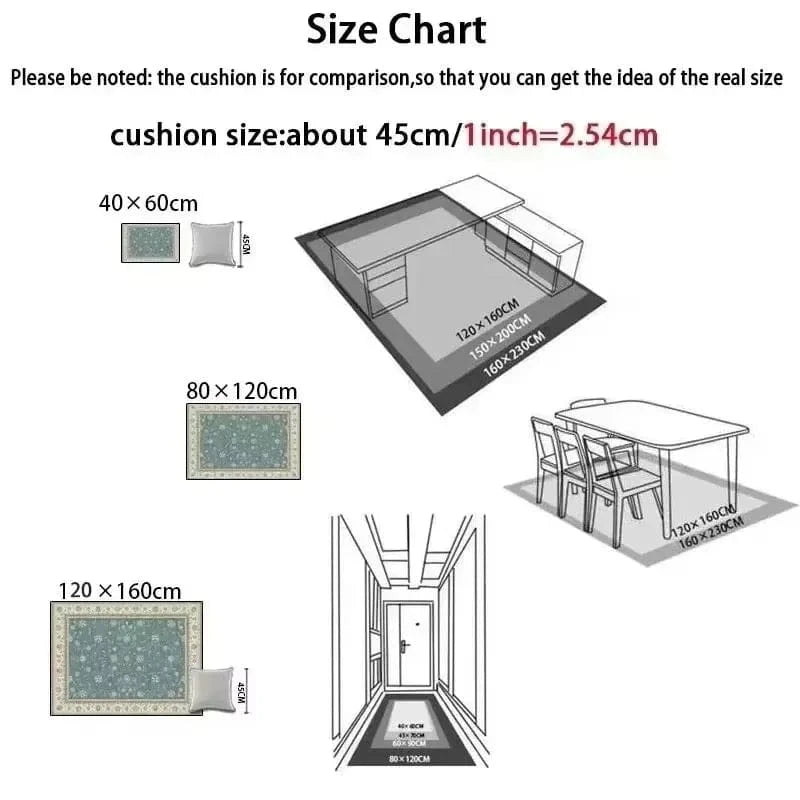 Canvanation Tapis De Salon Moderne - Design Aubusson, Style Européen & Américain