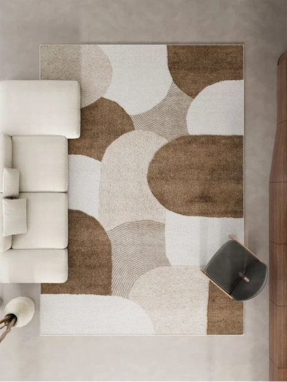 Canvanation Tapis De Salon Beige Minimaliste