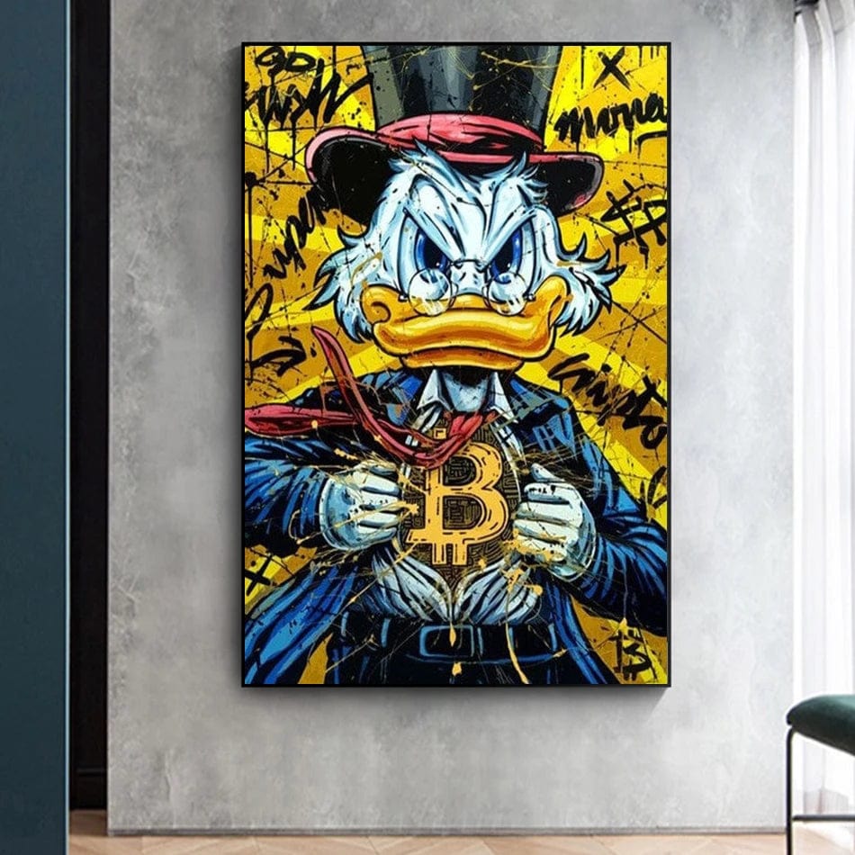 Poster Picsou Donald Diamand Street Art