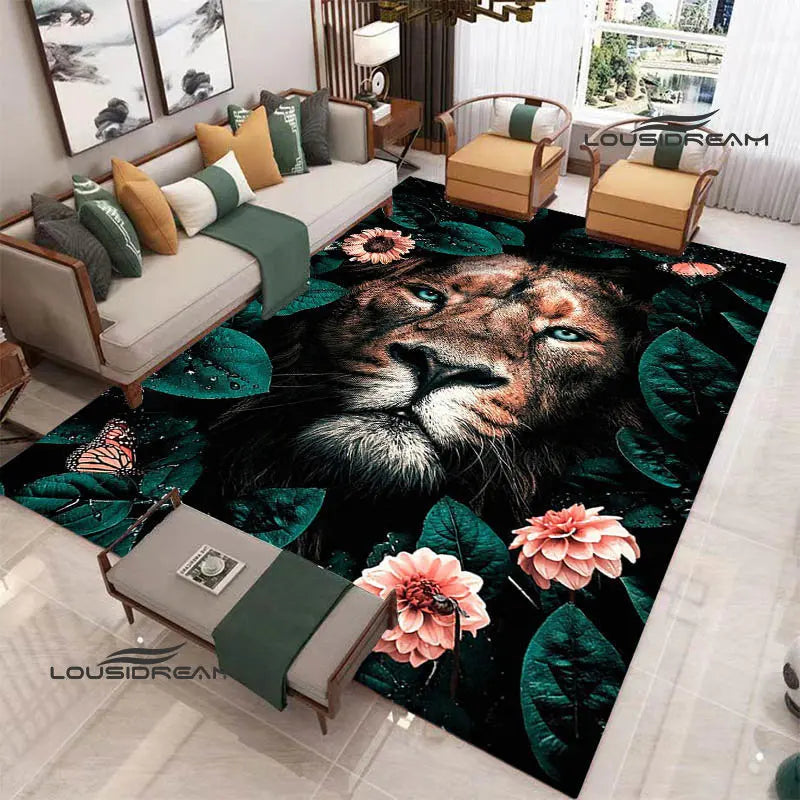 Tapis De Chambre - 3D Lion