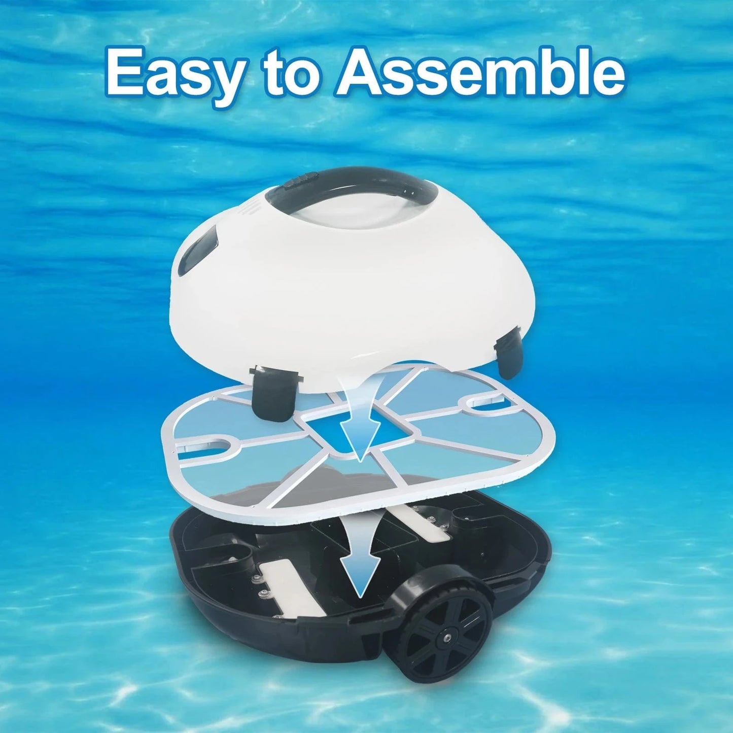 Canvanation france / Electrique Robot Aspirateur de Piscine Automatique Sans Fil – 5000mAh