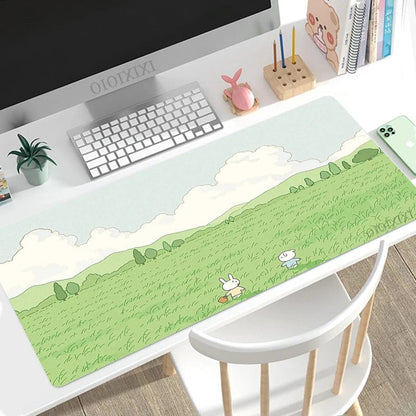 Canvanation 5 / 90x40x2 CM Tapis De Souris  - Cute Lapin Dessin Anime