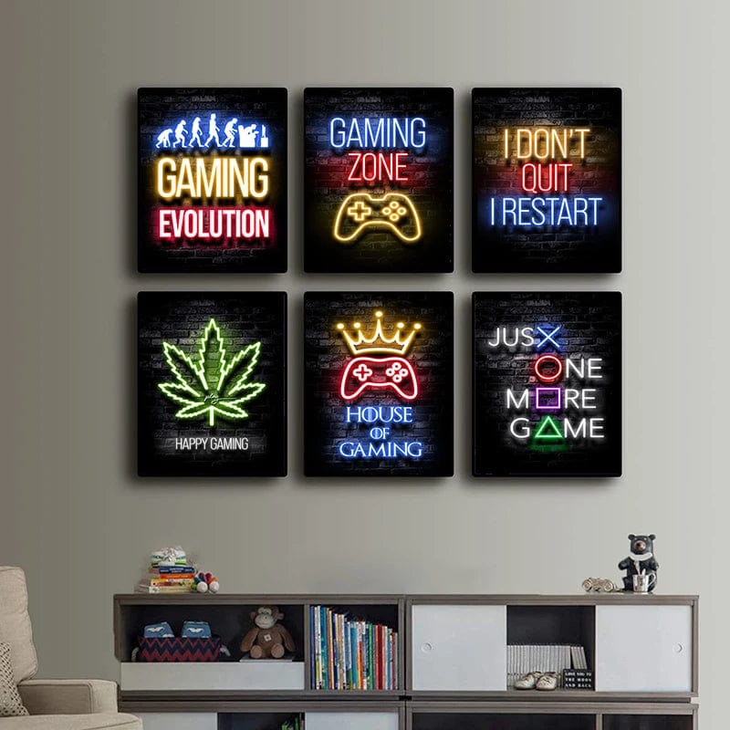 Affiche Chambre Gaming Zone