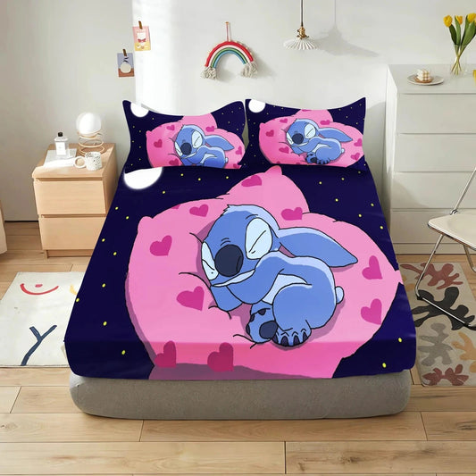 Canvanation 14 / 180x200x30cm Housse De Drap - Stitch 3-Pieces