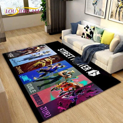 Canvanation Tapis De Chambre - Street Fighter Retro Game Gamer