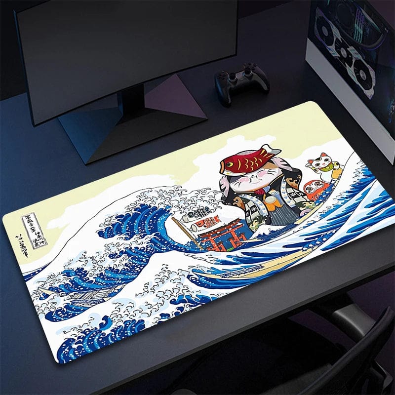 Canvanation A3366 / 900x400x2mm Tapis De Souris - Paysage Vague Japonaise