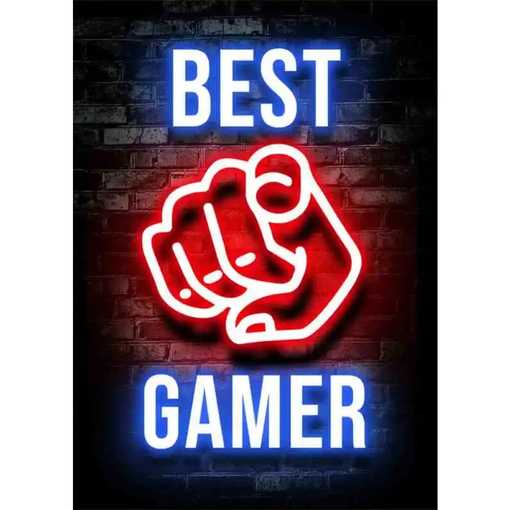 Affiche Neon Chambre Gaming