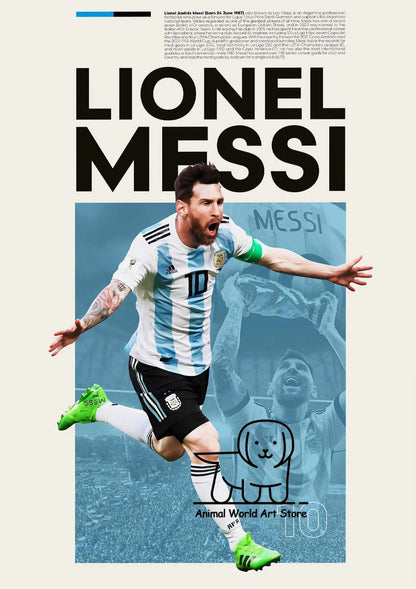 Affiche Football Joueurs Messi Et Ronaldo