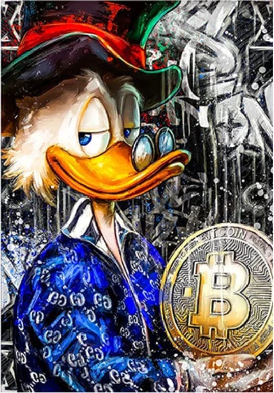 Poster Picsou Donald Diamand Street Art