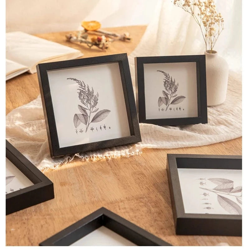 Canvanation Cadre Photo Moderne en Bois - Forme Carrée