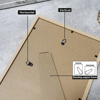 Canvanation Cadre Photo en Bois Rustique