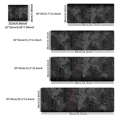 Canvanation Tapis De Souris - Planisphère Carte Du Monde