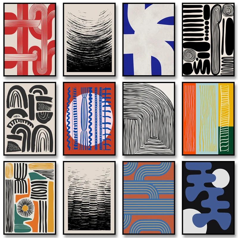 Affiche Abstrait Japonais